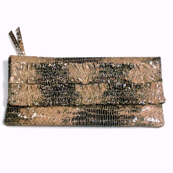 HOBO Handbags - HOBO International Snake Foldover Clutch Bag Purse